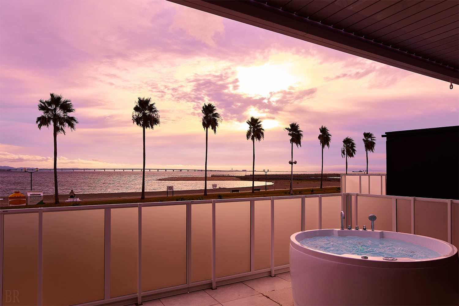 Relax in the Private Jacuzzi