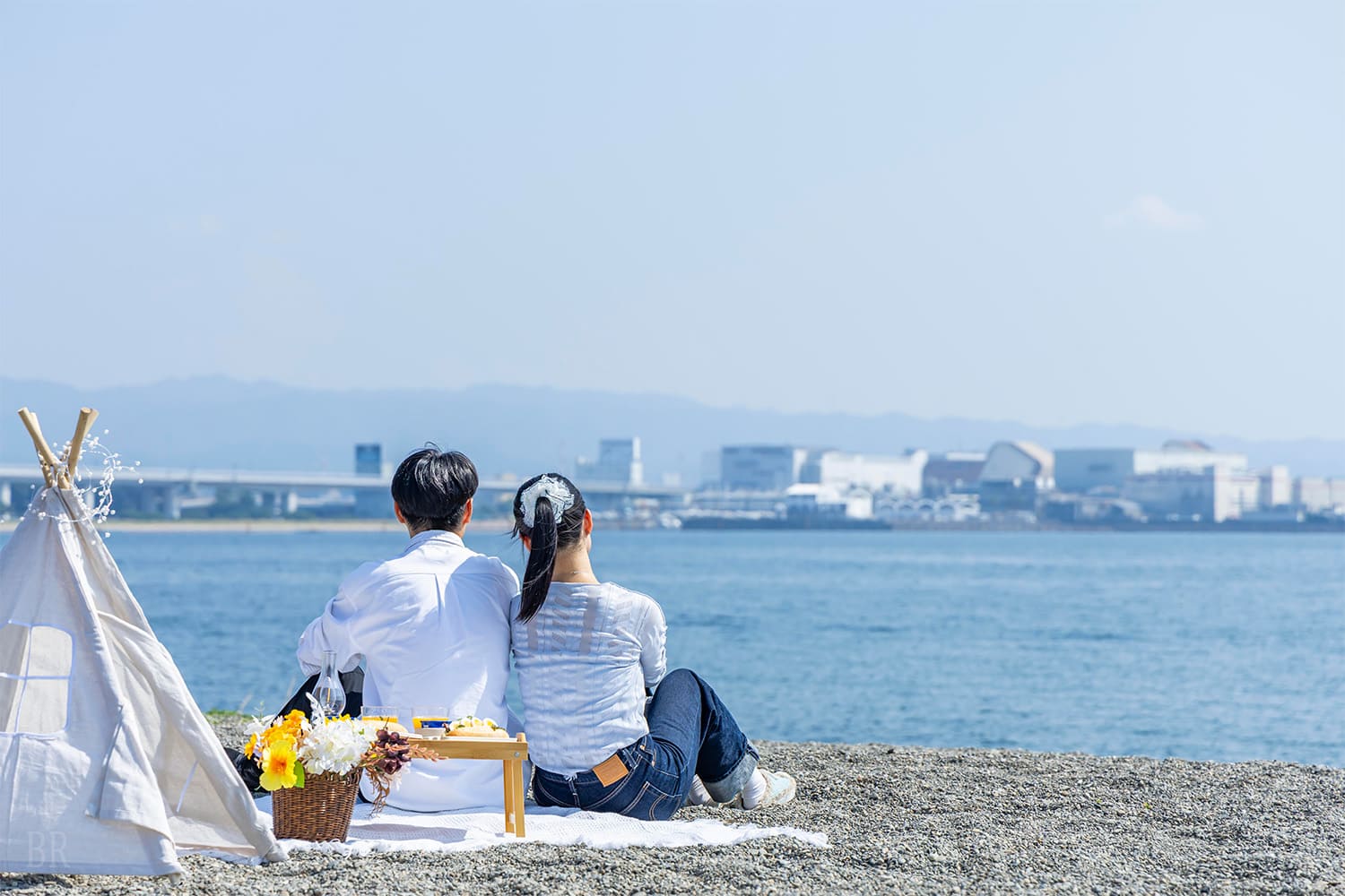 Seaside Morning Picnic with an Ocean View