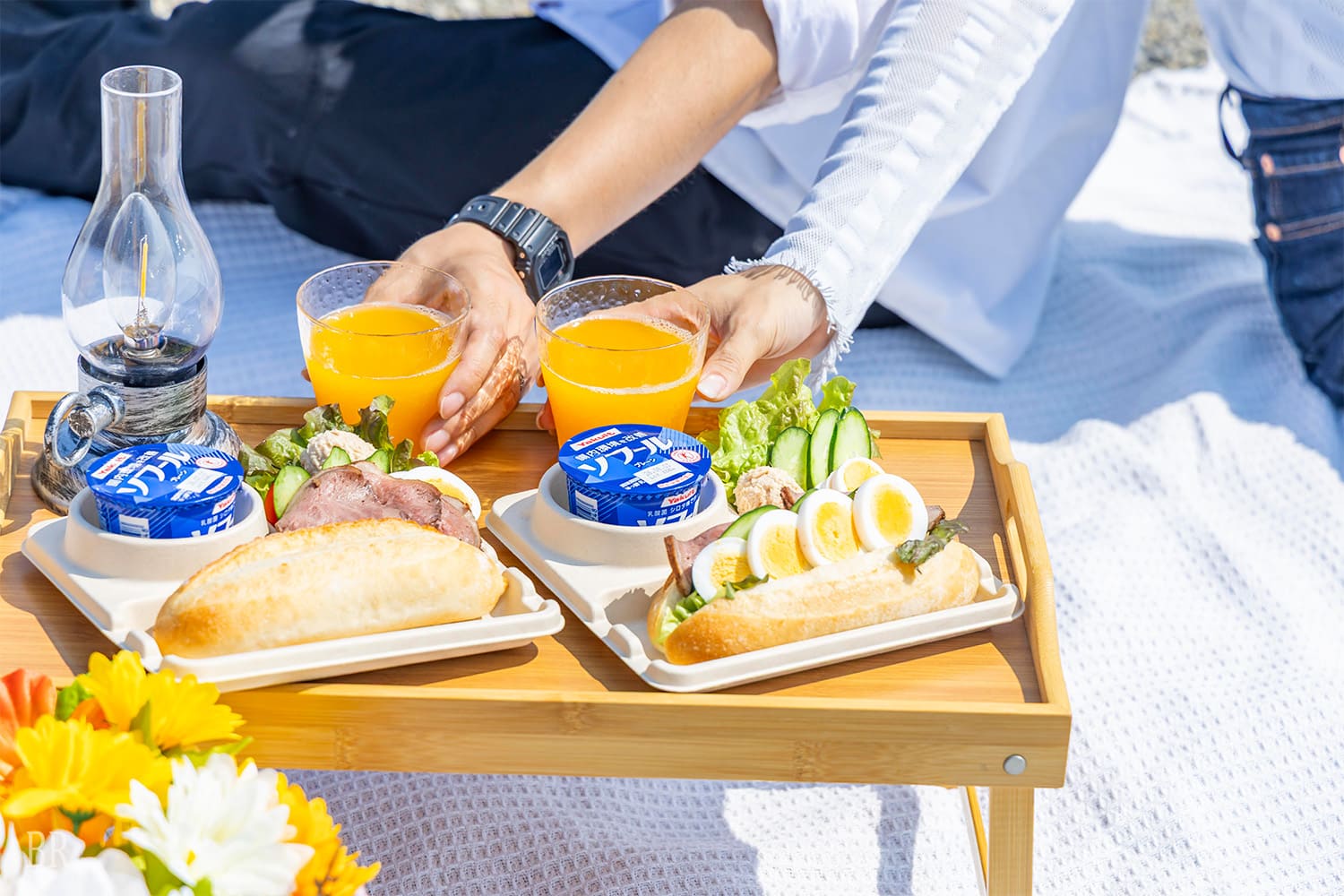 Seaside Morning Picnic with an Ocean View